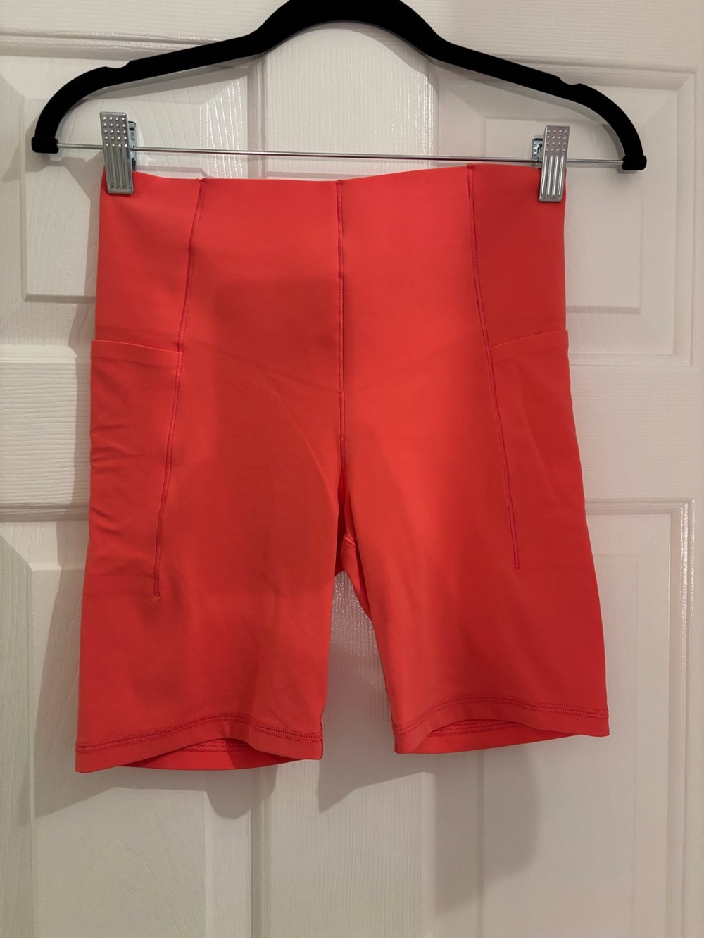 Aerie Offline Coral Bike Shorts with Phone Pockets! $48 - Gym, Pilates, Yoga - M